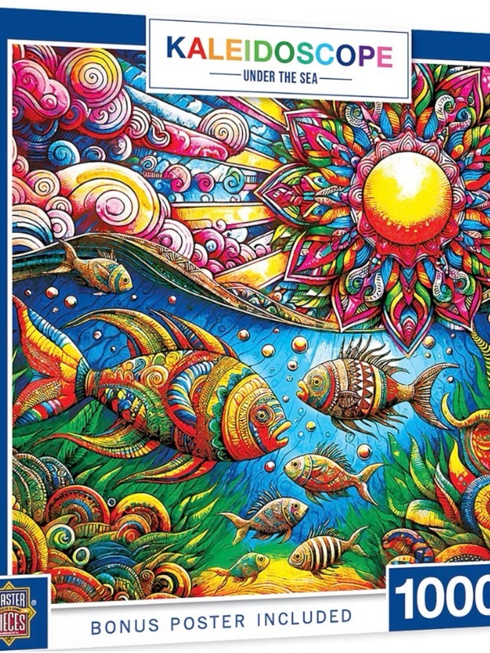 Kaleidoscope "Under the Sea" 1000-Piece Jigsaw Puzzle - Vibrant Multicolor